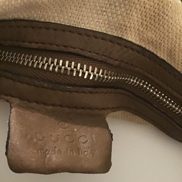 Gucci pebbled soho medium chain tote shoulder hobo bag - Picture 9 of 10